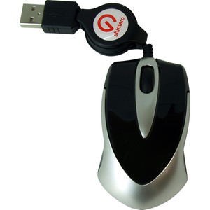 Shintaro Notebook Mini Optical Mouse with Retractable Cable