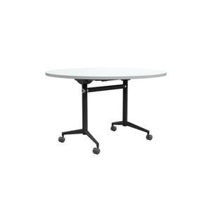 OLG Uni Flip Top Table 1200D x 720mmH White Top Black Frame