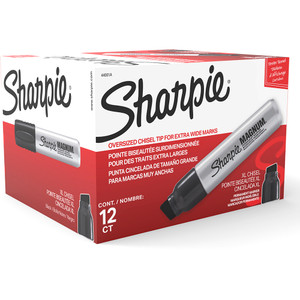 Sharpie Magnum Permanent Marker Chisel 15.0mm Black Box of 12