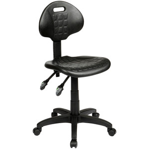 State ST007 Industrial Stool 430-560mmH Black PU