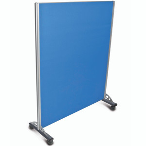 Sylex Mobile Flat Privacy Screen 1200W x 30D x 1500mmH Blue