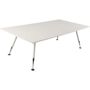 Sylex Fleet Boardroom Table 2400W x 1200D x 720mmH White