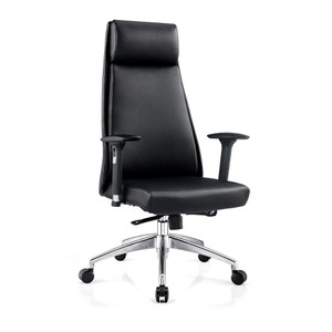 Sylex Mckinley Hi Back Chair PU Leather With Arms Black