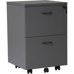 RAPID WORKER MOBILE PEDESTAL 2 FILE DRAWERS IRONSTONE
