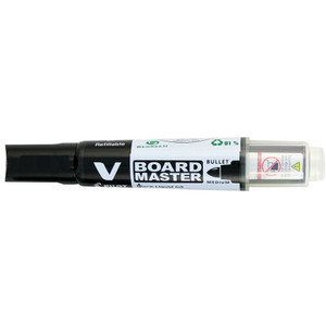 PILOT BEGREEN V BOARD MASTER WHITEBOARD MARKER BULLET TIP BLACK Each