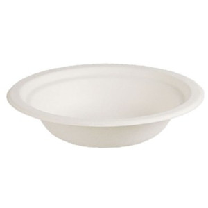 Natural Fibre Bowl Round White 175X35mm Pack of 25