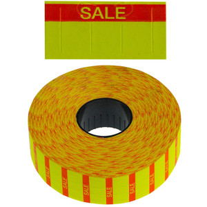 SALE REMOVABLE 20MM X 11MM LABELS TO SUIT MONARCH PAXAR 1131. 10 ROLLS (25000 LABELS TOTAL)