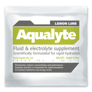 Aqualyte Electrolyte Powder Lemon Lime Flavoured Sachets 80g, Box of 20