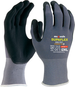 Supaflex Glove With Micro-Foam Coating, XL Pair