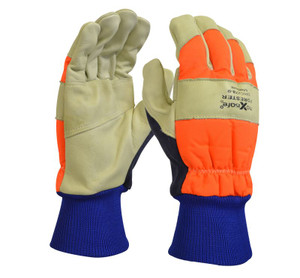 Forester Premium Cow Grain Chainsaw Gloves , Medium Pair