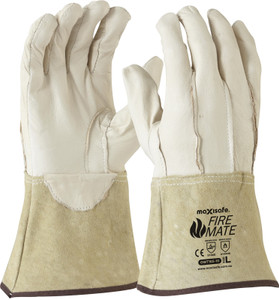 Maxisafe Tig Welding Gauntlet - Kevlar Stitched , Large Pair