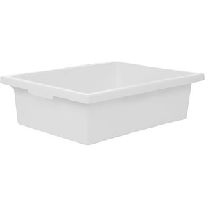 Plastic Tote Tray - White