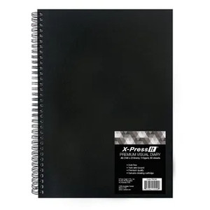 X-Press It Premium Visual Diary 110gsm, 60 Sheets, A5