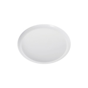 160mm Heavy Duty White Plate with Silver Rim, Pack of 10
