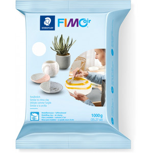Staedtler 8101 FIMOair Drying Basic Modelling Clay 1kg - White