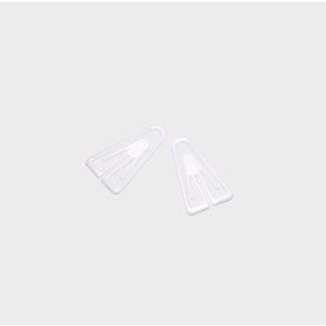 Polystyrene Paperclips - White, Small, Pack of 100