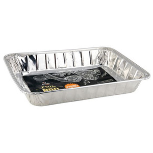 Rectangle BBQ/Roast Tray 45 x 33 x 6.5cm (Extra Large) Foil, Carton of 24