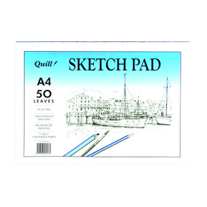 Quill Sketch Pad 110gsm A4 50 Leaf - White (PSC5A4)