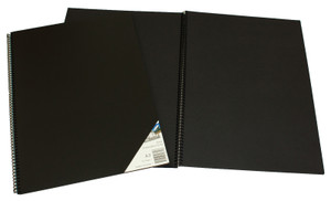 Quill Presentation Visual Art Diary 110gsm A3 90 Pages - Black Paper (10711)