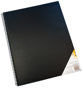 Quill Visual Art Diary PP 110gsm 11" x 14" 120 Pages - Black (SWV11)