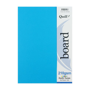 Quill Coloured Board 210gsm A4 - Earth Tone Assorted, Pack of 100
