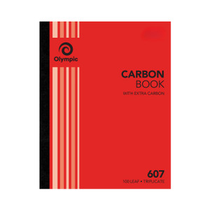 Olympic Carbon Triplicate Feint Ruled No.607 250 x 200mm 100 Leaf (142786)