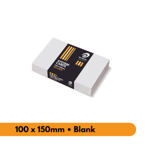 Olympic System Card Plain 100 x 150mm White, Pack of 100 (141455)