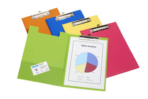 Bantex Tropical Clipfolders PVC A4 - Assorted, Pack of 10 (33769)