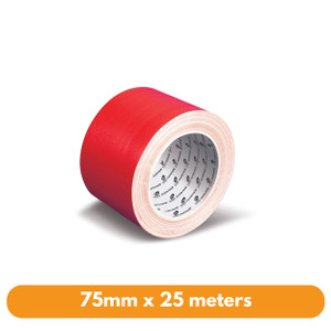 Olympic Cloth Tape 75mm x 25m Red (141727)
