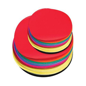 Circles Paper Coloured 12cm and 18cm Pack of 500