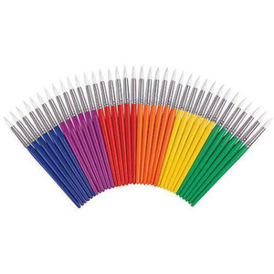 ColourSorts Classroom Organisers: Coloured Classroom Brushes by Zart Pack of 36