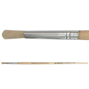 Hog Hair Round Bristle Brushes Pack of 12 - #4