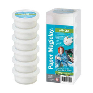 Paper Magiclay 240g White 6 Canisters