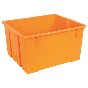 Heavy-Duty Storage Bin - Orange