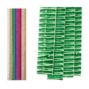 Corrugated Cardboard Strips Pack of 56 - Metallic Assortment