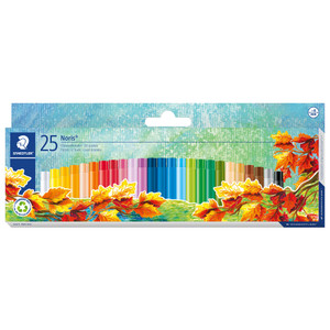 Staedtler 241 Noris Oil Pastels - Box of 25 Assorted Colours