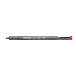 Staedtler 308 Pigment Liner 0.5mm - Red, Each