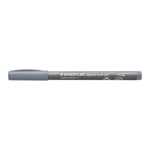 Staedtler 371 Pigment Brush Pen - Cool Grey Medium, Each