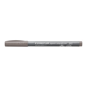 Staedtler 375 Pigment Calligraphy Pen - Warm Grey Medium, Each