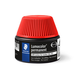 Staedtler 488 Lumocolor Refill Pot Permanent 30mL - Red, Each