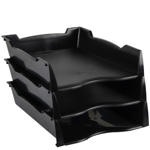 ITALPLAST "e" Document Tray - Recycled Black , Each