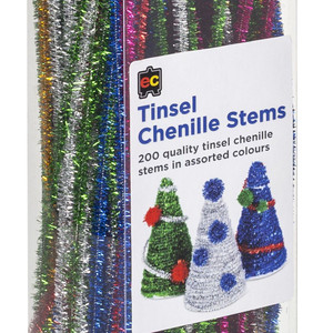 Chenille Stems Tinsel 30cm Pack of 200