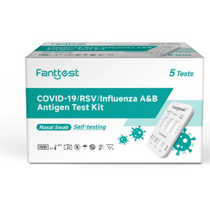 FANTTEST 4-IN-1 RAPID ANTIGEN TEST KIT (NASAL) COVID-19 / RSV / INFLUENZA / A&B (PACK OF 5)