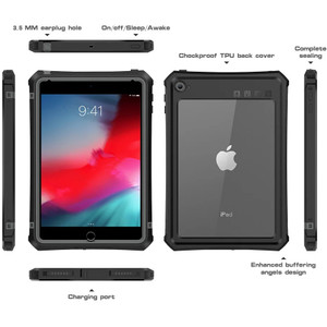Generic Apple iPad Mini (7.9") (5th/4th Gen) WaterProof Case Black