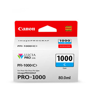 Canon PFI1000 Original Cyan Ink Cartridge
