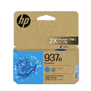 HP #937e EvoMore Original Cyan Ink Cartridge (4S6W6NA)