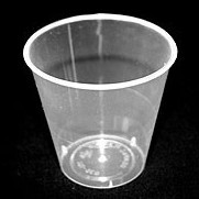 Disposable Plastic Cups 104ml Kiddush Cup Size, Sleeve of 100