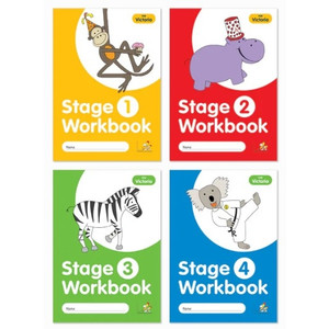 Little Learners Stage 1 - 4 Workbook VIC Font Pack of 4
