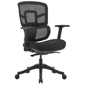 Miami Executive Mesh Chair in Black Fabric