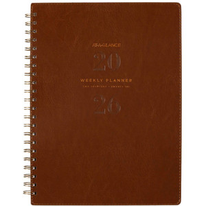 At A Glance AAG3006 Signature 2026 Diary A4 Week To View Brown